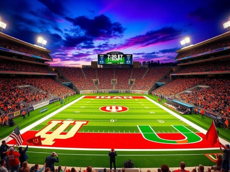 Flick International A vibrant college football stadium filled with cheering fans for the national championship game