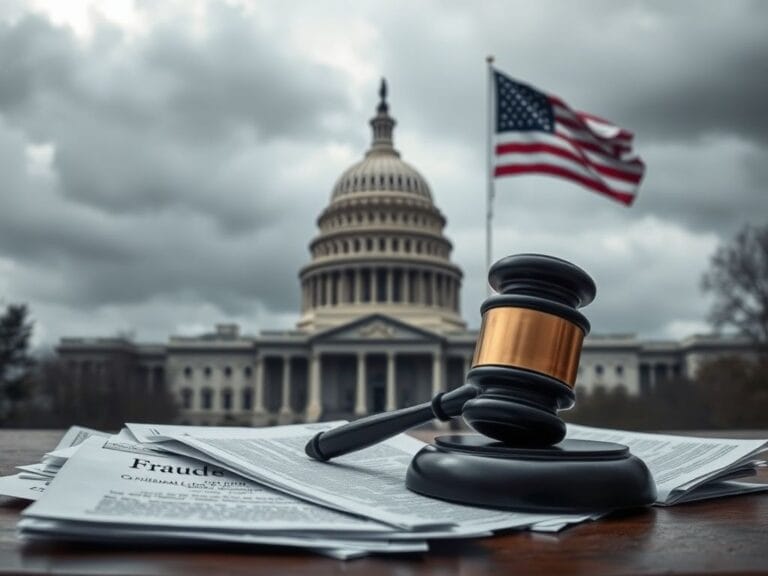Flick International U.S. Capitol building under dark clouds symbolizing citizenship controversies