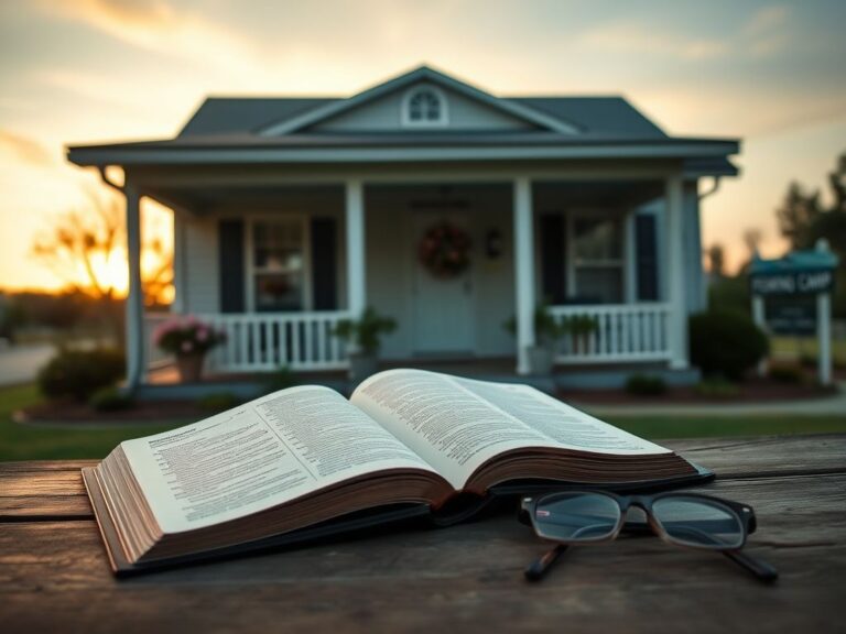 Flick International Serene South Carolina home with welcoming porch and open Bible