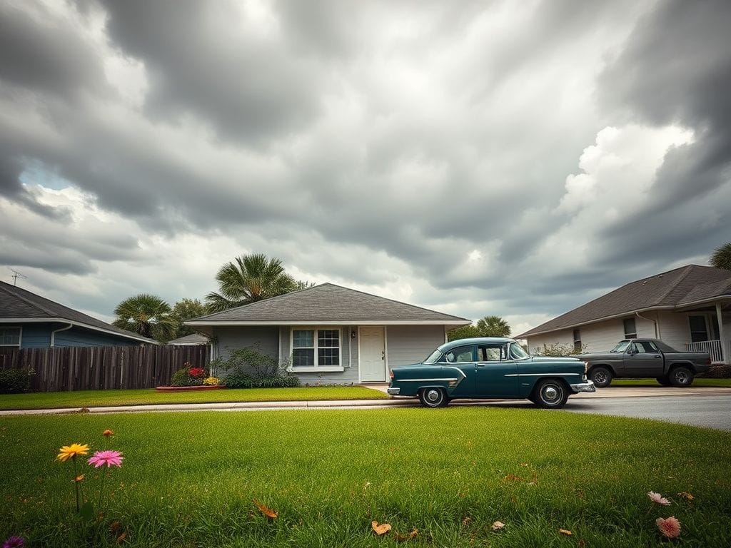 Flick International Serene suburban neighborhood scene reflecting tension near Magic Kingdom