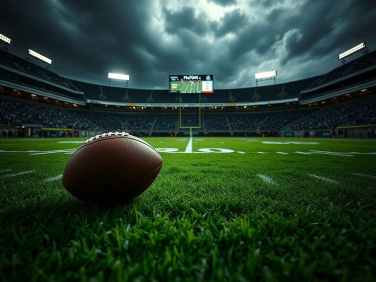 Flick International Dramatic moment on the football field during NFL playoffs with players and a partially visible football.