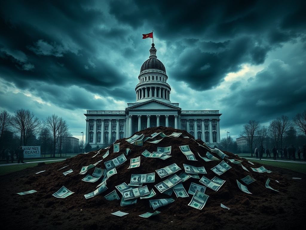 Flick International Dramatic scene of Minnesota State Capitol under ominous storm clouds