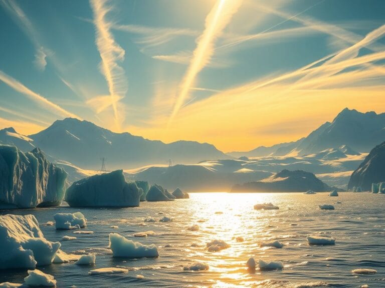 Flick International A vast Arctic landscape featuring icy glaciers and rugged mountains in Greenland